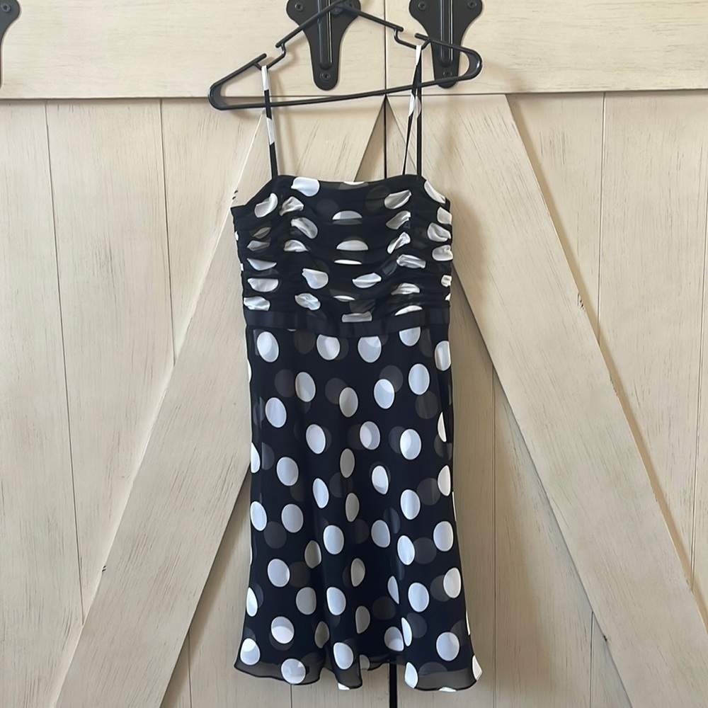#110 Sheer Polka Dot Dress